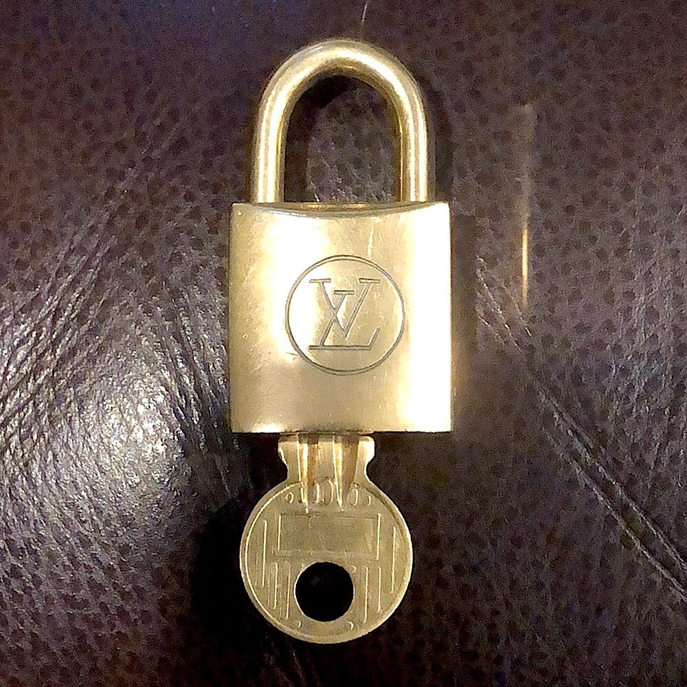Vintage LV Louis Vuitton Padlock Lock & Key 223